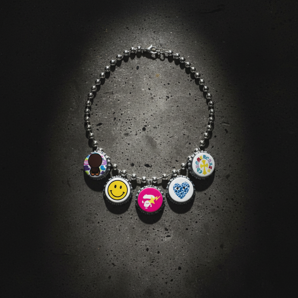 Upcycled Bottle Cap Necklace