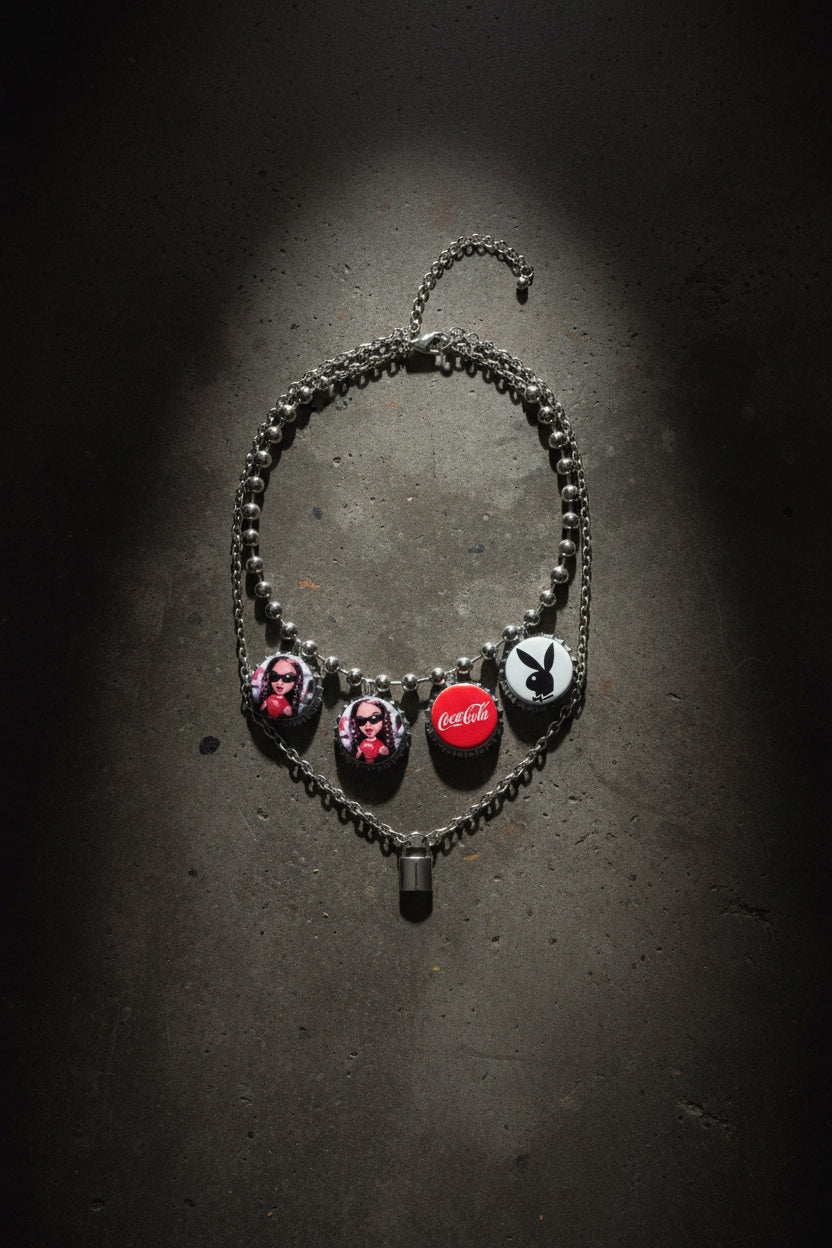 Upcycled Bottle Cap Necklace