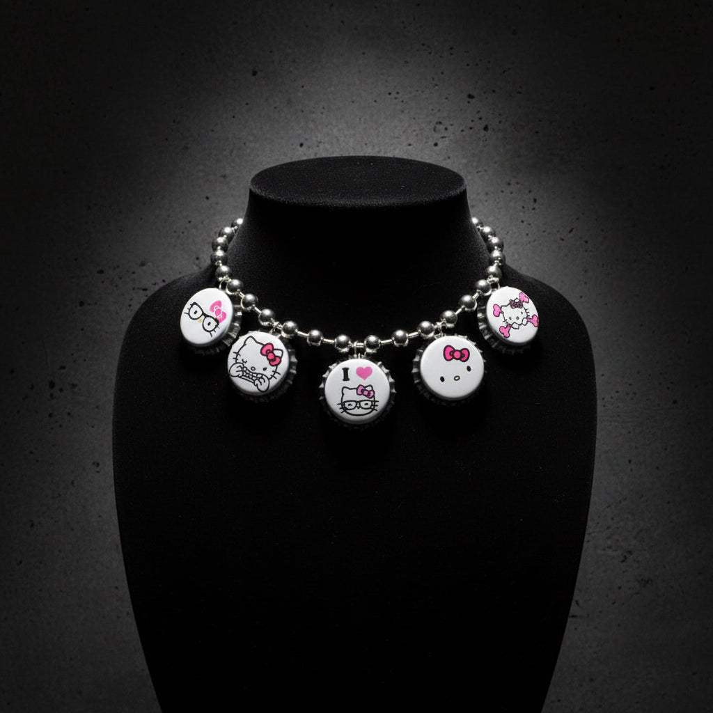Upcycled Bottle Cap Necklace