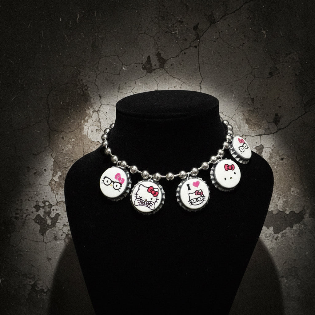 Upcycled Bottle Cap Necklace