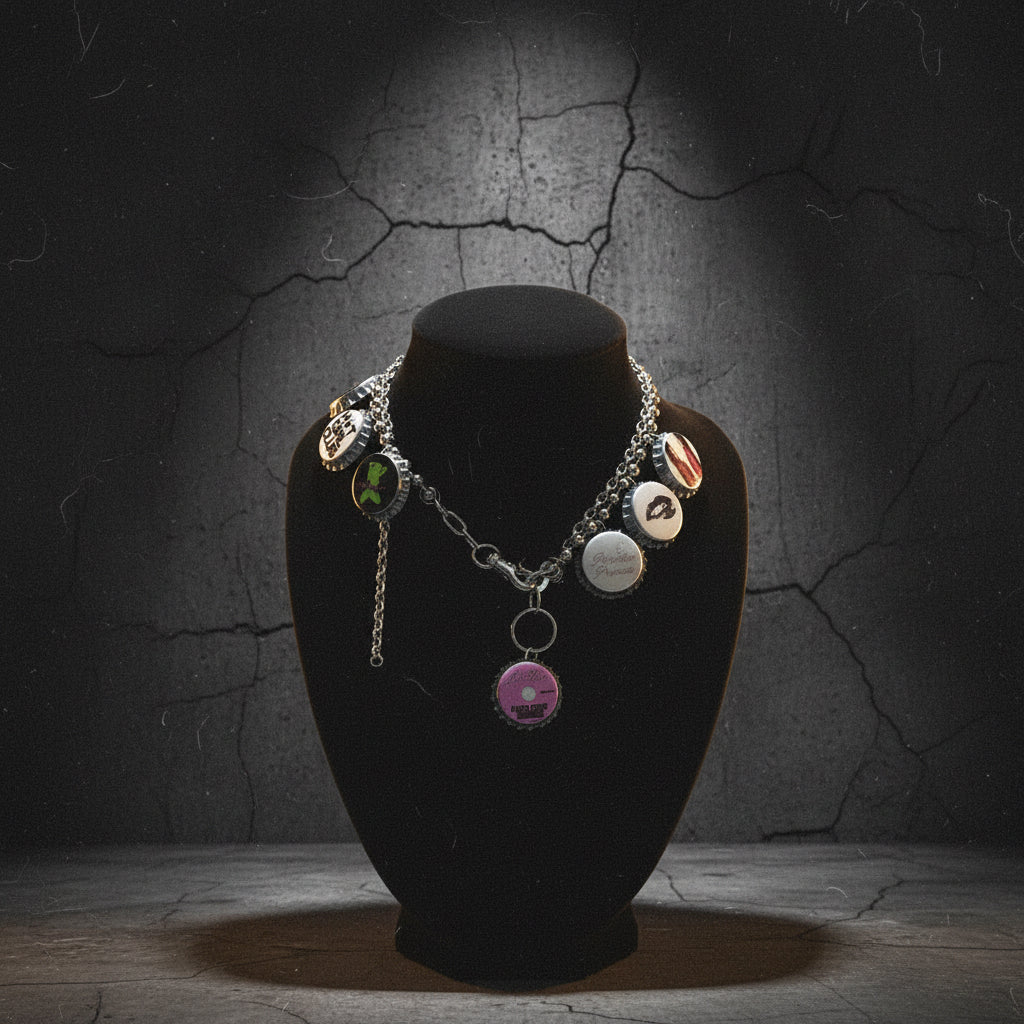 Upcycled Bottle Cap Necklace